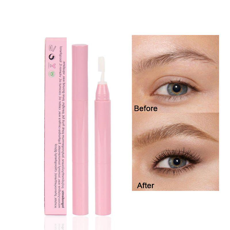 Double Heads Eyebrow Gel Pen Hvide øjenbryn Pen Eyebrow Gel Vandtæt vegansk styling øjenbrynssæbe med børste