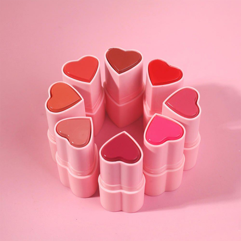 Beauty Makeup & Tools Face Blush Blush i høj kvalitet med Blusher Stick Heart Shape Blush med logo