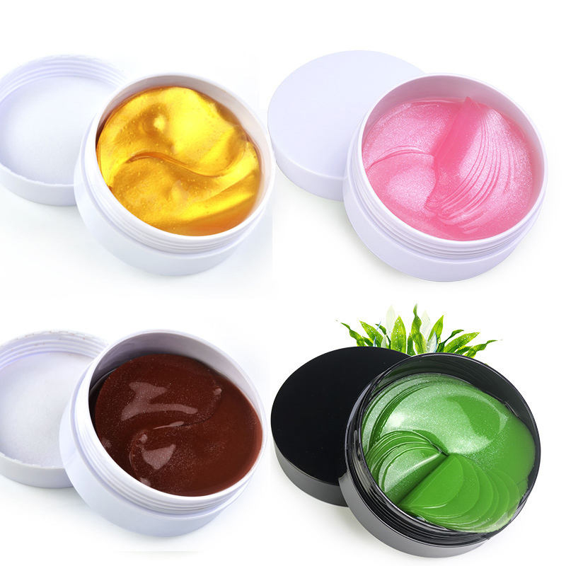 24K guld under øjenlapper øjenmaske Anti-aging kollagen hyaluronsyre under øjenmaske fjerner mørke rande