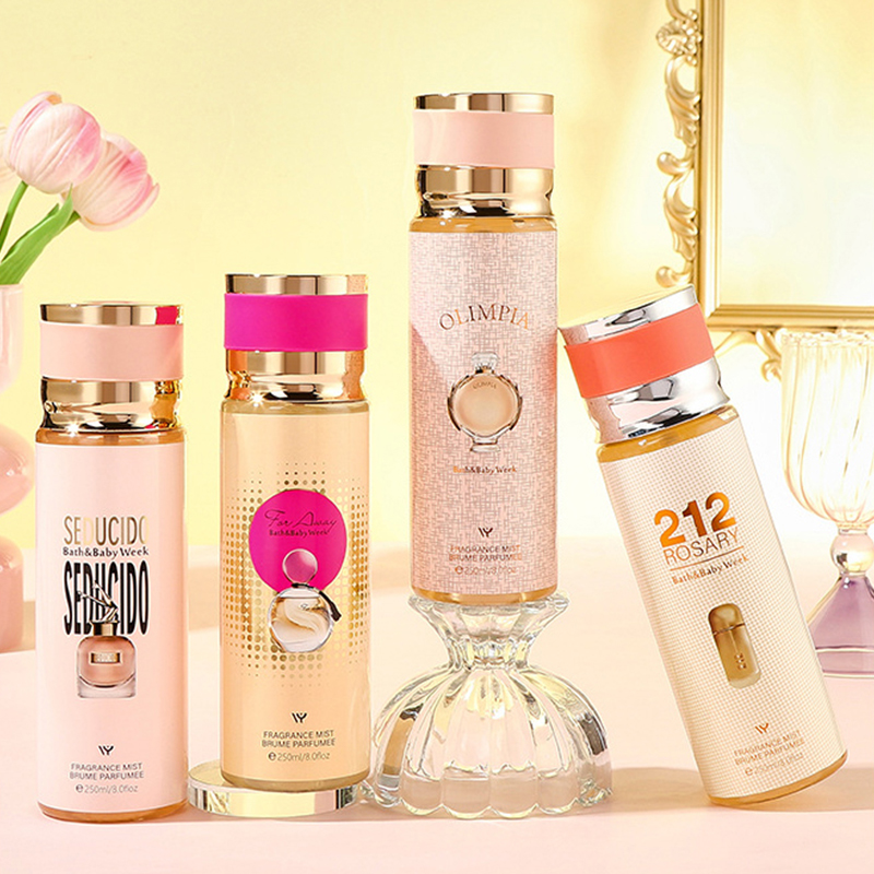 250ml Brand Parfume Sweet Floral Women Body Spray Body Mist Parfums Designer Parfume