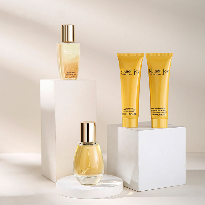 Hudpleje gavesæt til bad Spa Inkluderer Shower Gel Body Lotion og Body Mist og parfume til kvinder