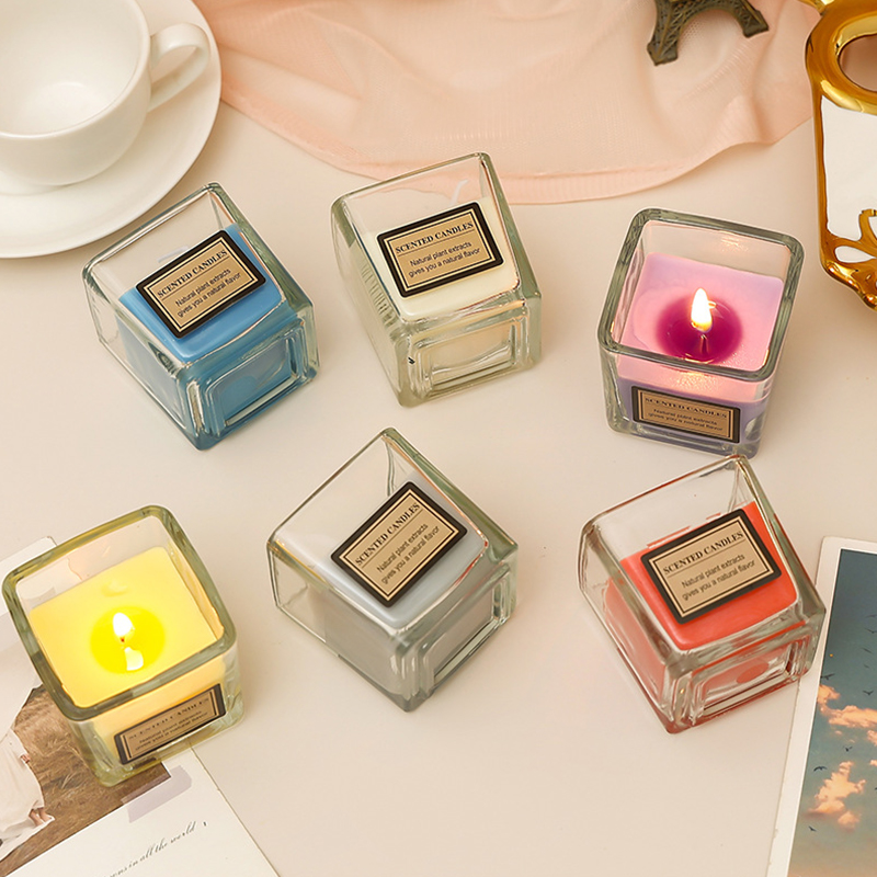 120g Dufte Duftende Hjem Duftlys Stærk Duft Langvarig Aromaterapi Krukke Stearinlys