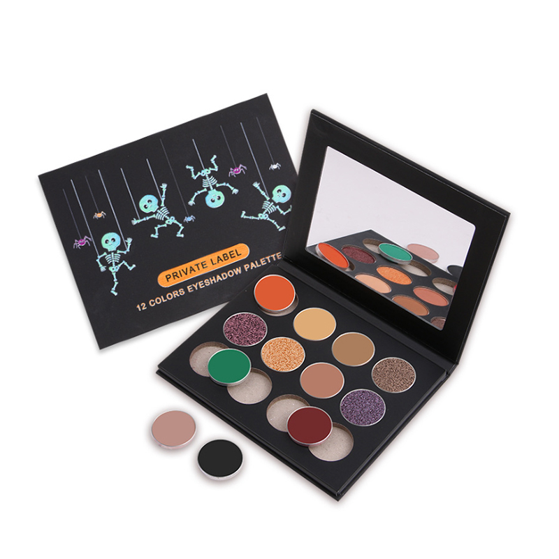Muting Cosmetics Højpigmenteret makeup gør det selv 12 farver Cruelty Free Eyeshadow Palette