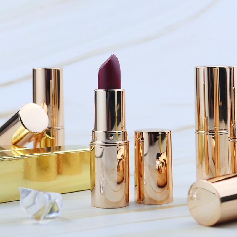 Nude Lipstick Kosmetisk Sexet Rød mat cremet vandfast læbestift