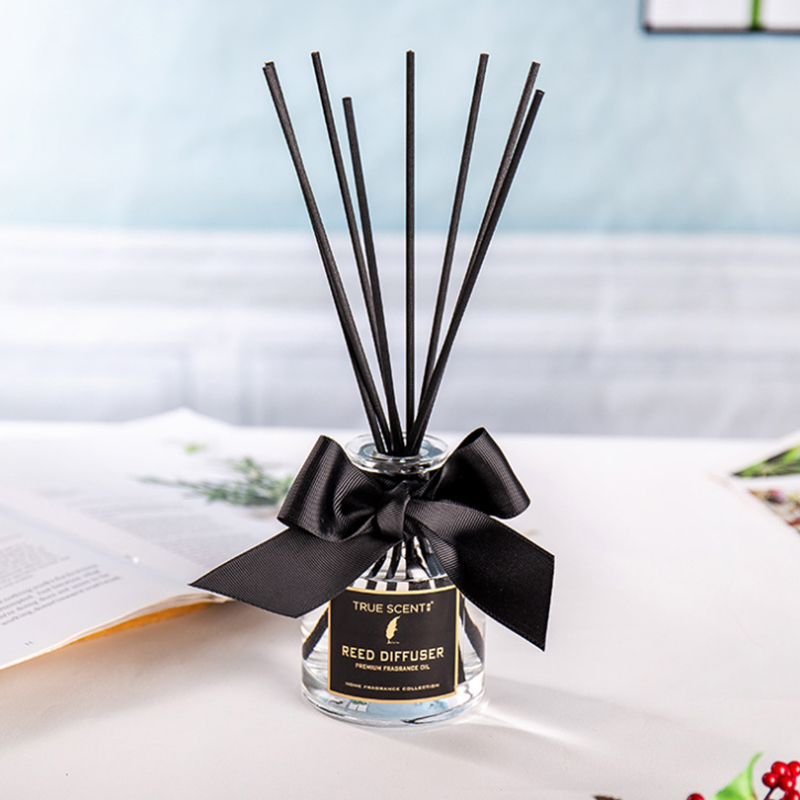 220ml Hot Popular High-end 220ml No Fire Aromaterapi Reed Diffuser gennemsigtig med udskiftelige dufte